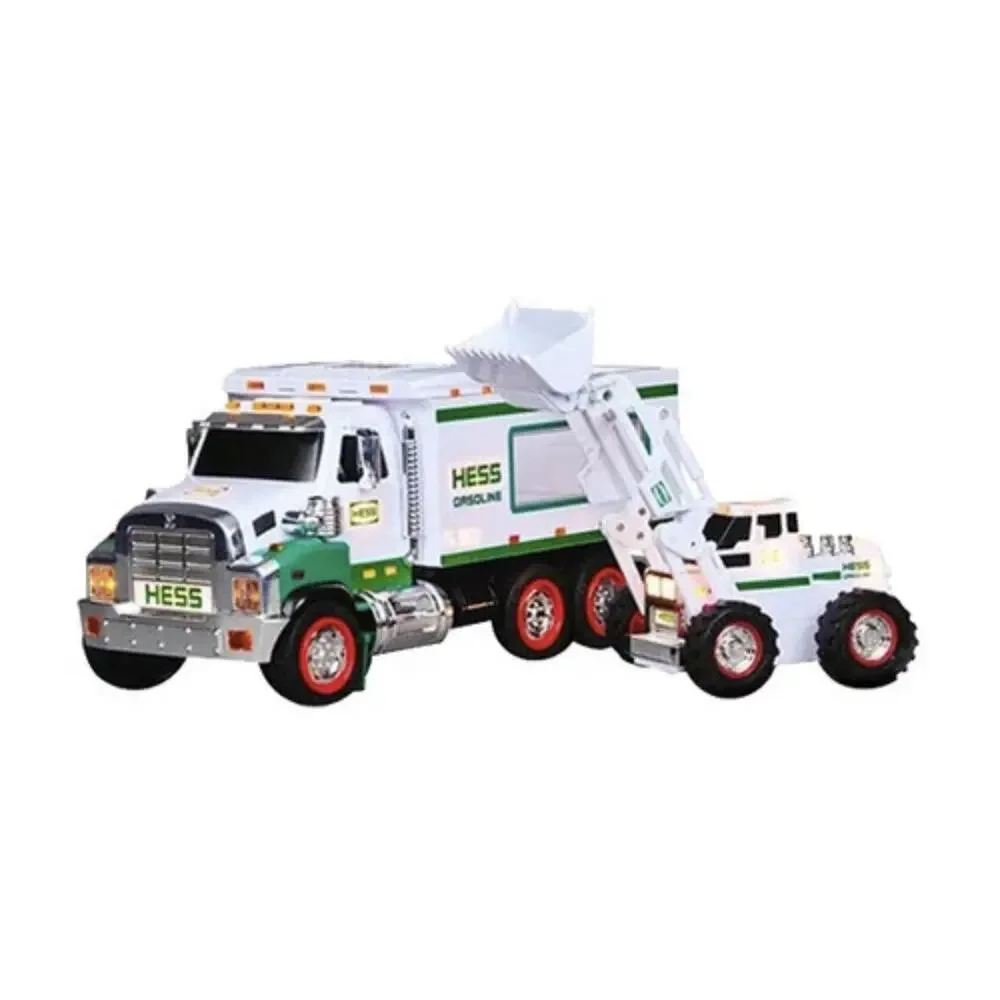 Hess Toy Truck 2008 Semi Trailer Front Loader Construction Set Lights NWT